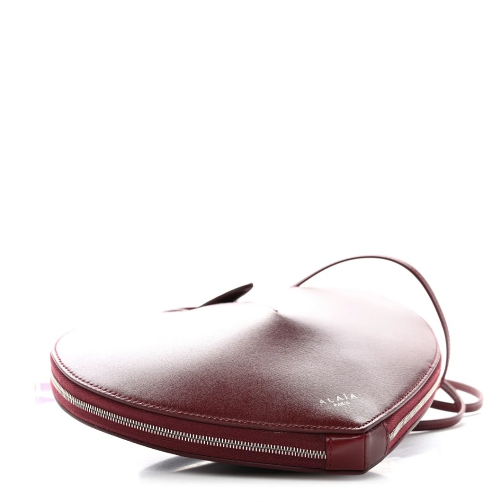 ALAIA | Handbag | Lux Calfskin Le Coeur Bag Rouge Grenat - Picture 9 of 11